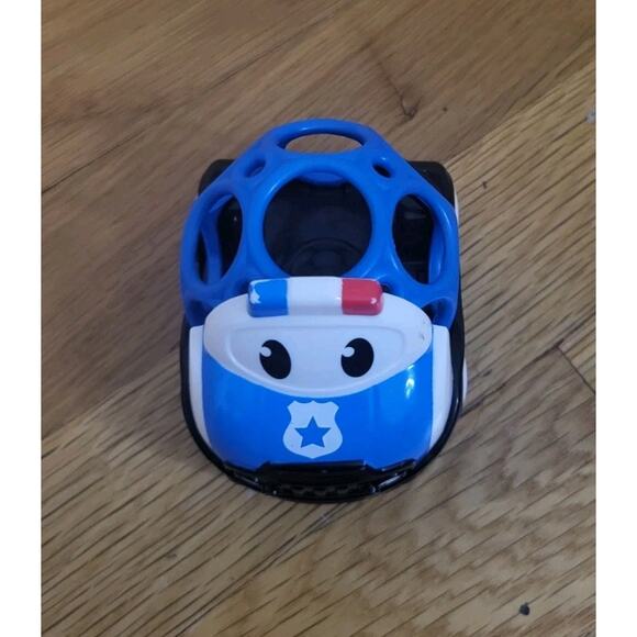 Oball Go Grippers Police Car Blue White Kids II Toy Vehicle Toddler Baby Grip - Picture 5 of 7